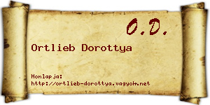 Ortlieb Dorottya névjegykártya